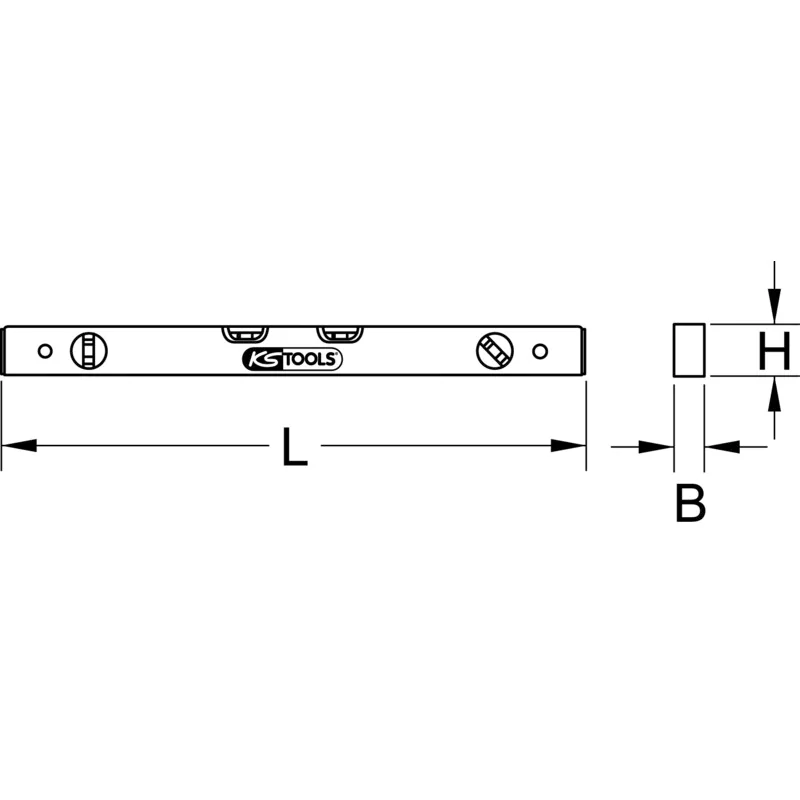 KS Tools - 2045810 - Spirit Level, Aluminium, 800mm