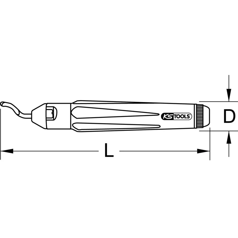 KS Tools - 2052500 - Deburring Tool, 150x21mm