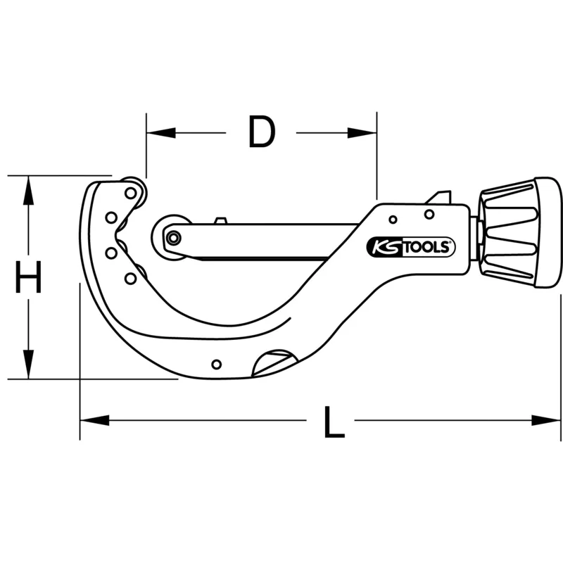 KS Tools - 2221250 - Automatic Pipe Cutter, 50-140mm