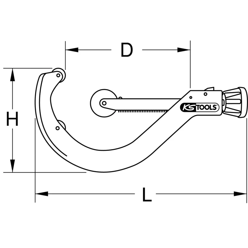 KS Tools - 2221680 - Automatic Pipe Cutter, 100-168mm