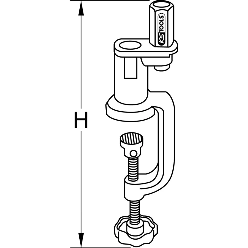 KS Tools - 2225102 - Table Clamps, CK-110, 1 Clamp Arm