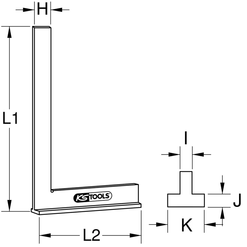 KS Tools - 3000317 - Square, 300mm