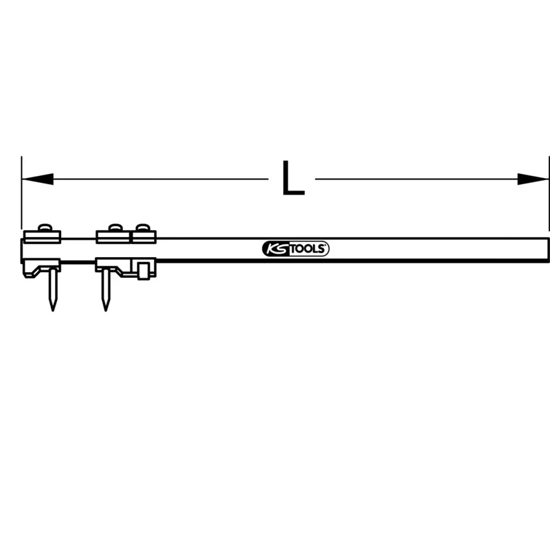 KS Tools - 3000408 - Precision Beam Compass, 0-1000mm