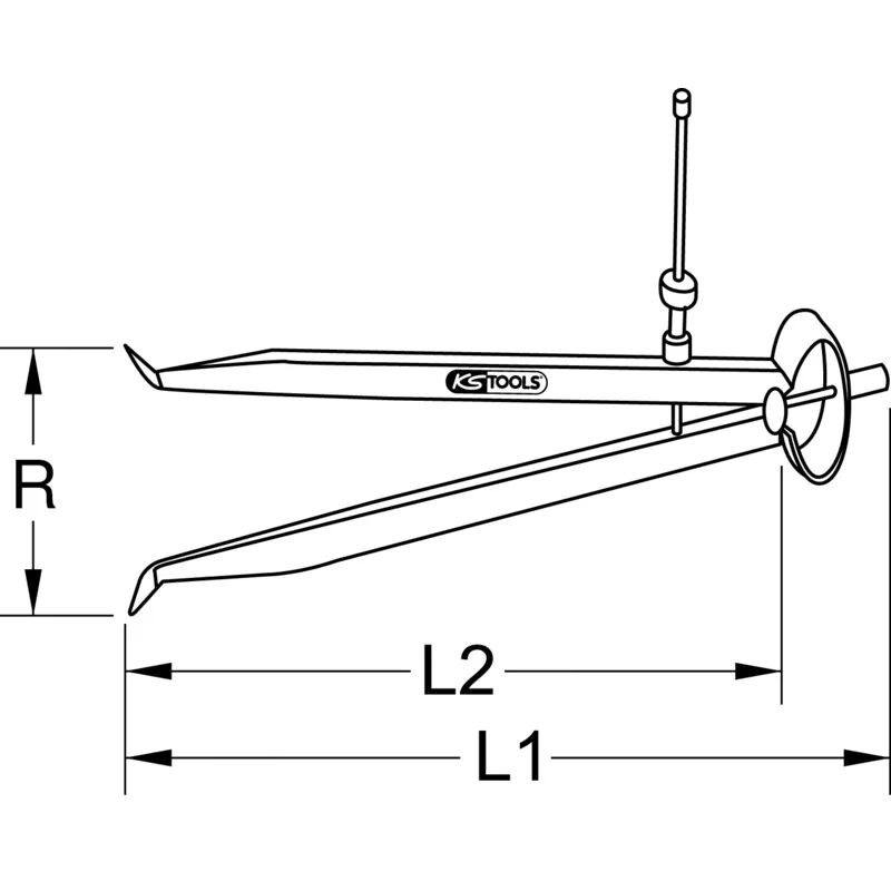 KS Tools - 3000422 - Internal Callipers, 200mm