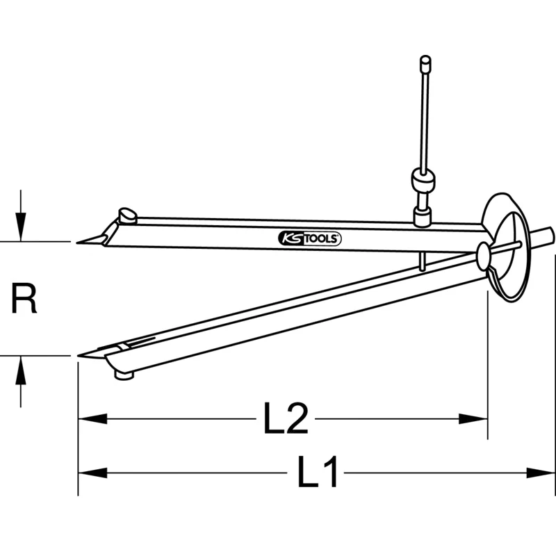 KS Tools - 3000432 - Precsion Dividers, 240mm
