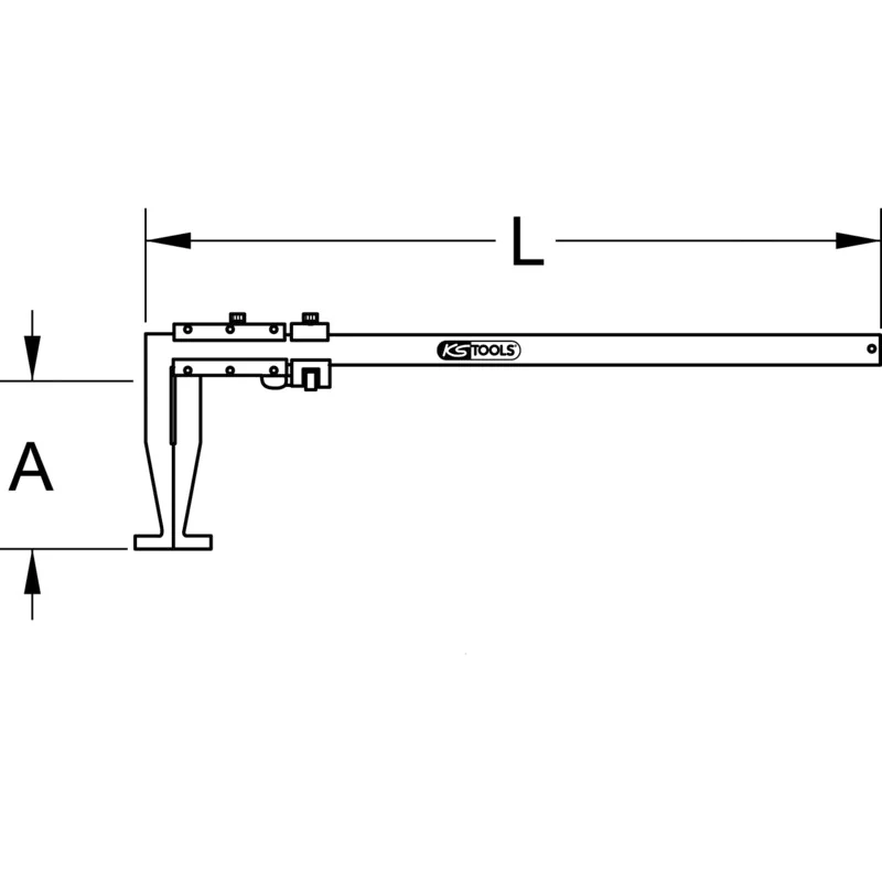 KS Tools - 3000525 - Vernier Caliper, 0-300mm