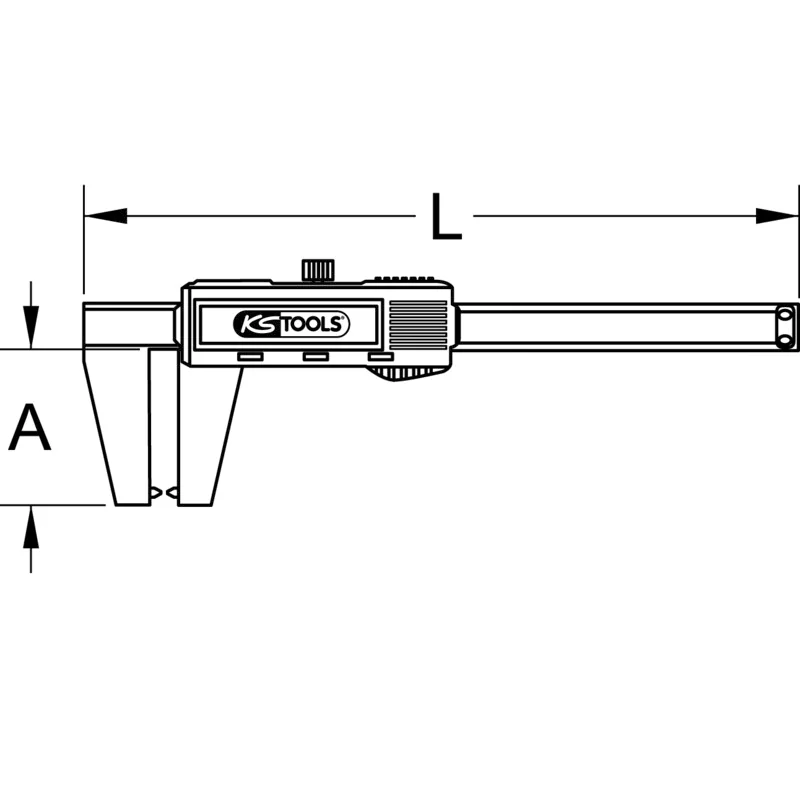 KS Tools - 3000540 - Digital Vernier Calliper, 0-60mm