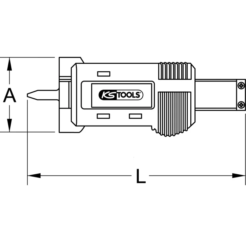 KS Tools - 3000550 - Digital Depth Gauge, 0-25mm