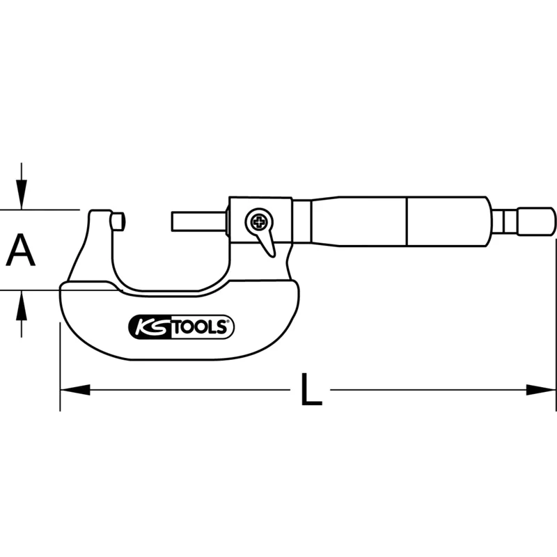 KS Tools - 3000556 - Micrometer, 25-50 mm