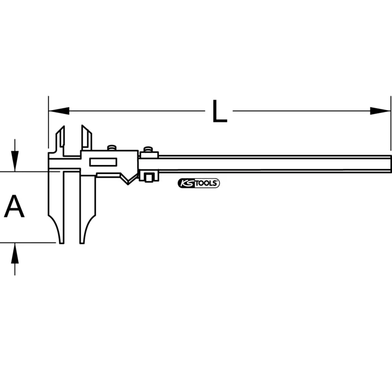 KS Tools - 3000559 - Digital Vernier Calliper, 0-300mm