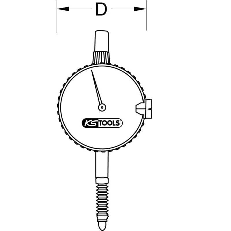 KS Tools - 3000560 - Precision Dial Gauge 0-10 mm