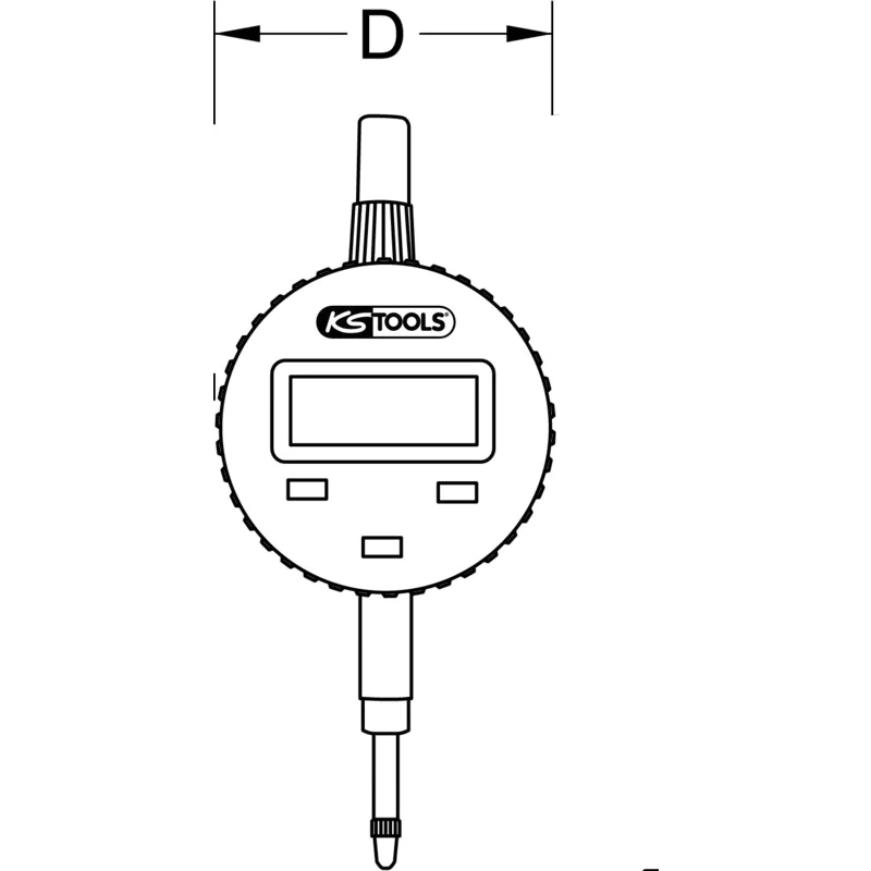 KS Tools - 3000565 - Dial Test Indicator, Digital, 0-10mm