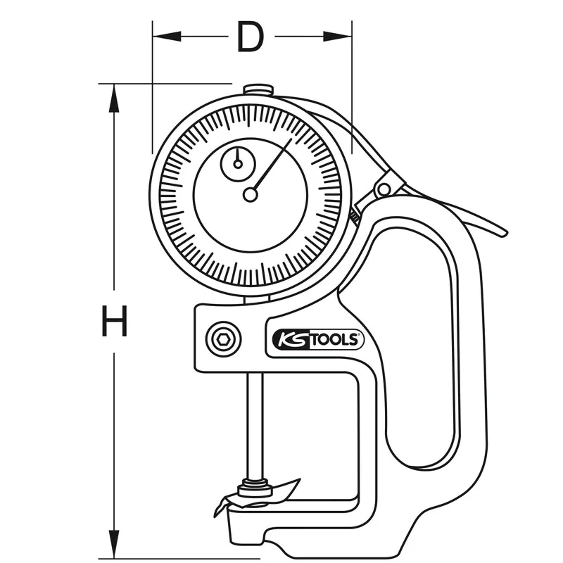 KS Tools - 3000624 - Precision-Dial Indicator Gauge 0-30 mm