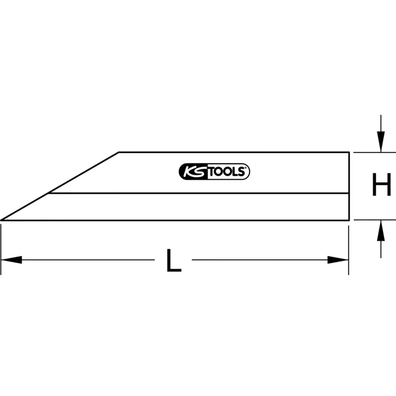 KS Tools - 3000638 - Precision Straight Edge, 500mm