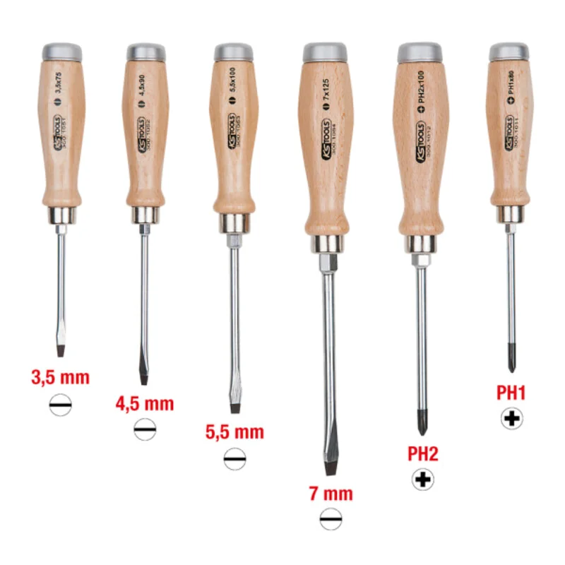 KS Tools - 3001050 - ERGOTORQUE® WOODmax Impact Driver Set, 6