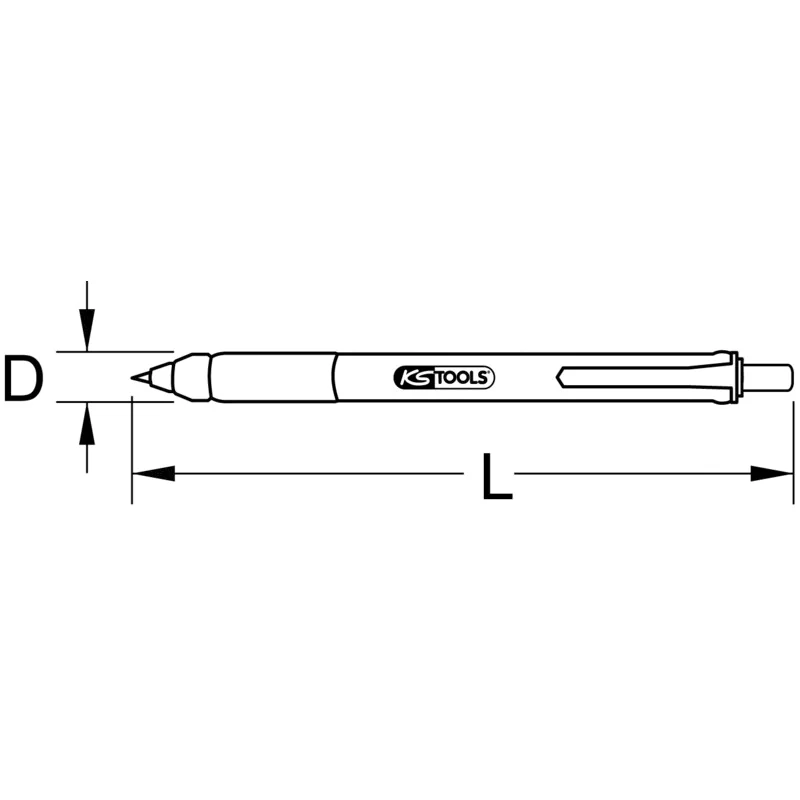 KS Tools - 3002138 - Hard Metal Scriber In Ball-Point Pen For