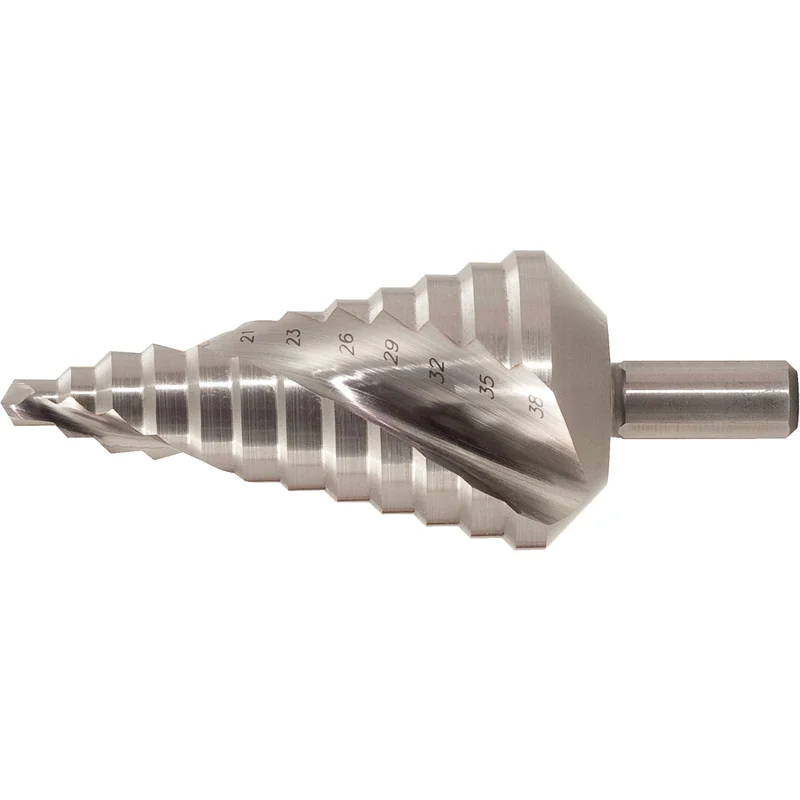 KS Tools - 3302340 - HSS Co Stepped Hole Cutter, Diameter 7-40,5mm, 13 Steps