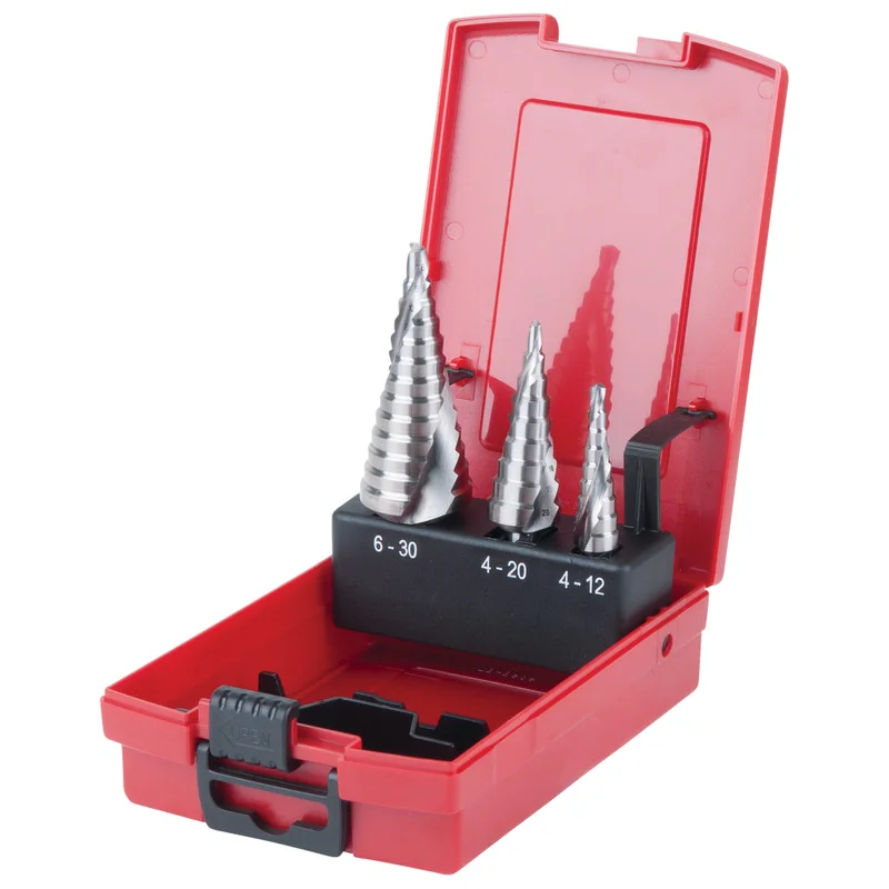 KS Tools - 3302404 - HSS Stepped Hole Cutter Set, 3pcs