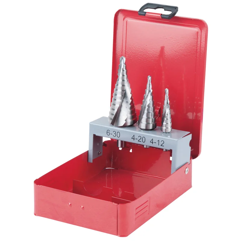 KS Tools - 3302413 - HSS Co Stepped Hole Cutter Set, 3pcs