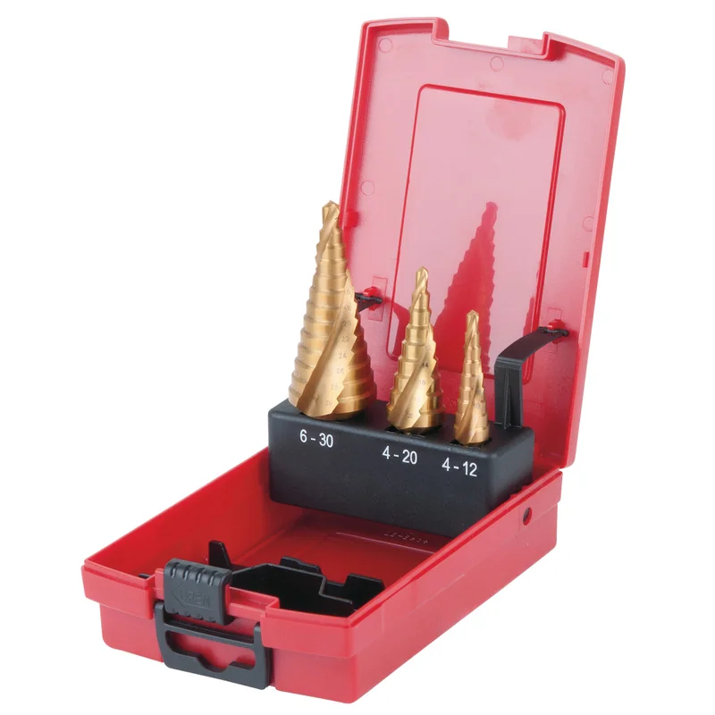 KS Tools - 3302424 - HSS TIN Stepped Hole Cutter Set, 3pcs