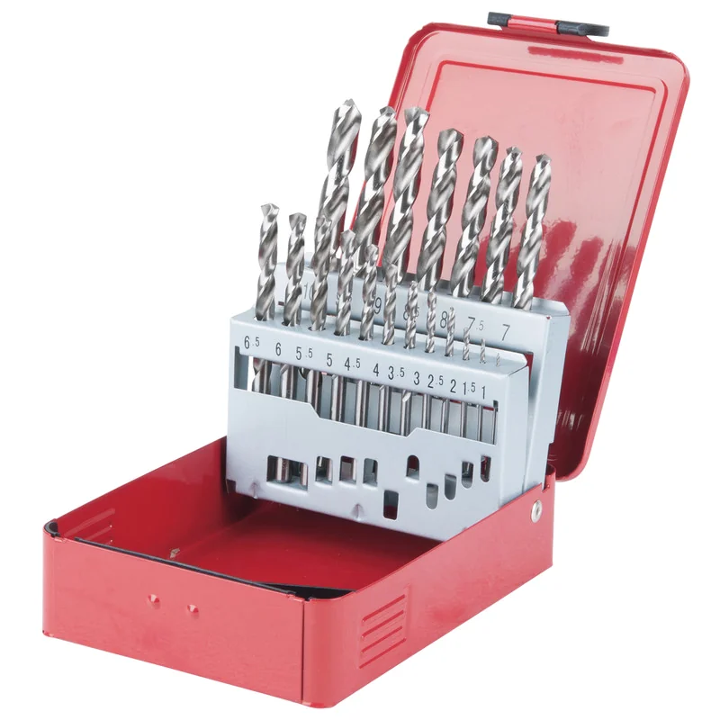 KS Tools - 3302610 - HSS-G Drill Bit Set, 19pcs, 1-10mm