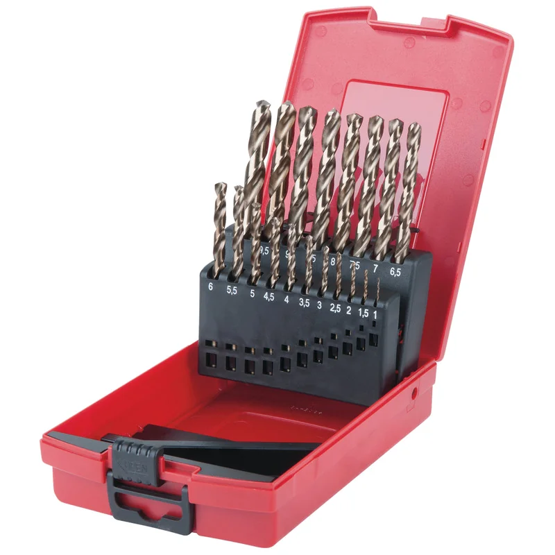 KS Tools - 3303620 - HSS-G Co 5 Twist Drill Bit Set In Plastic Case