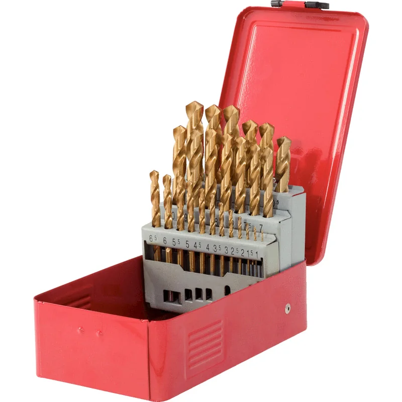 KS Tools - 3304613 - HSS TIN Twist Drill Set, 25pcs, 1-13mm