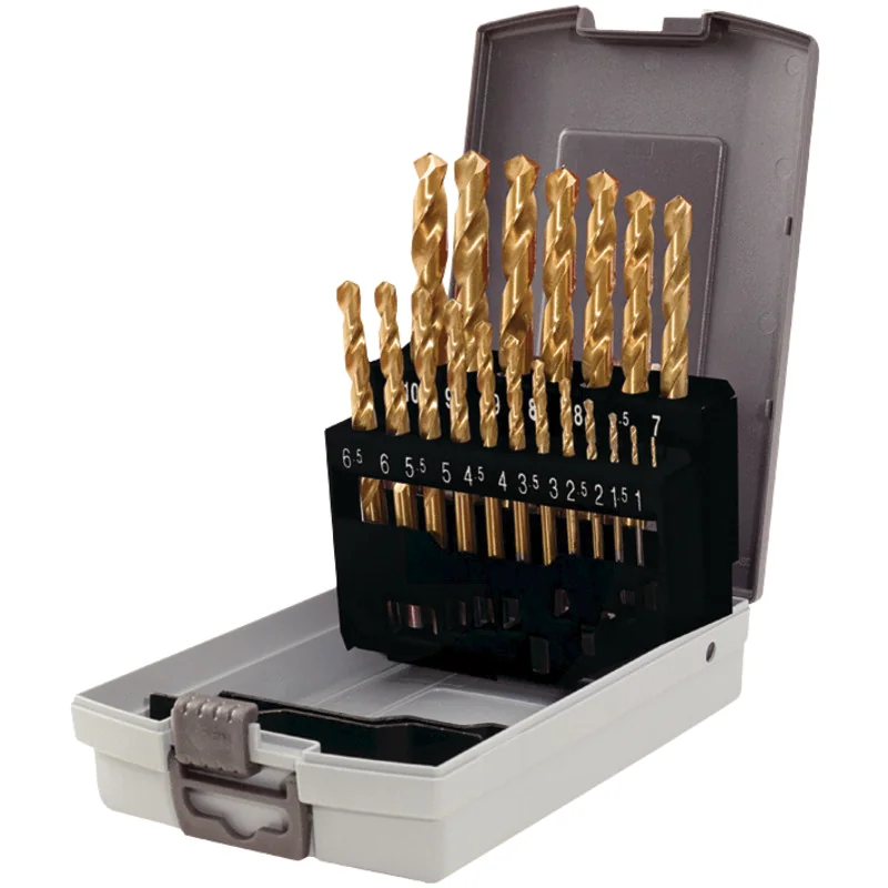 KS Tools - 3304620 - HSS TiN Twist Drill Bit Set in Plastic Case