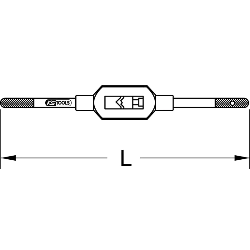 KS Tools - 3310029 - Adjustable Tap Wrench, Size 0
