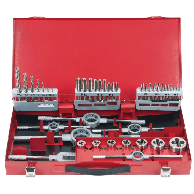KS Tools - 3310644 - HSS Thread Cutting Tool Set In Metal Cas