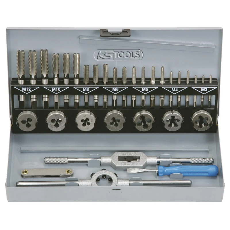 KS Tools - 3310732 - HSS Co Tap And Die Set, 32pcs