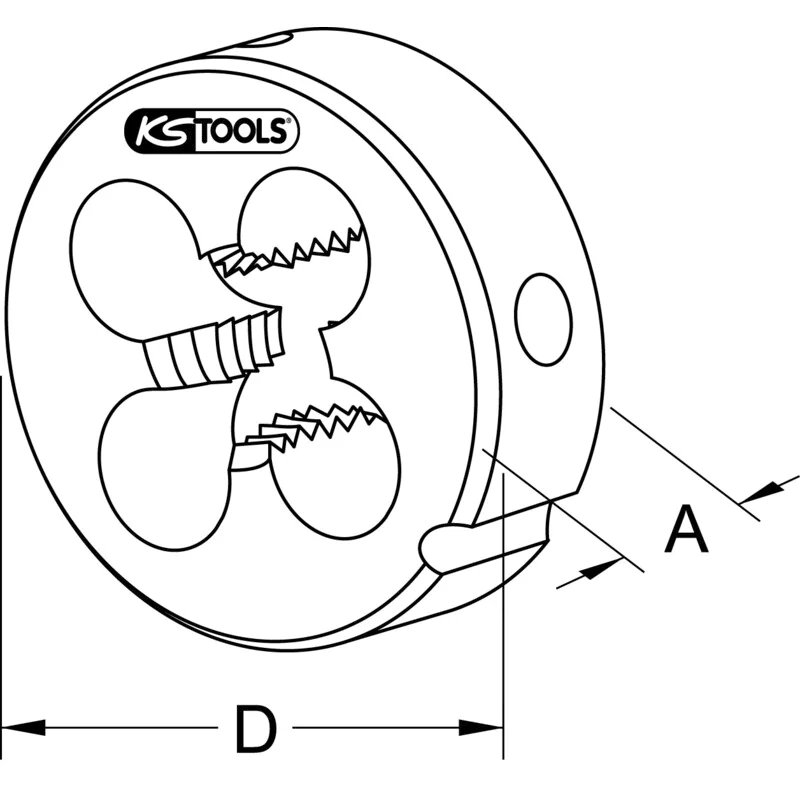 KS Tools - 3320100 - HSS Die, M10
