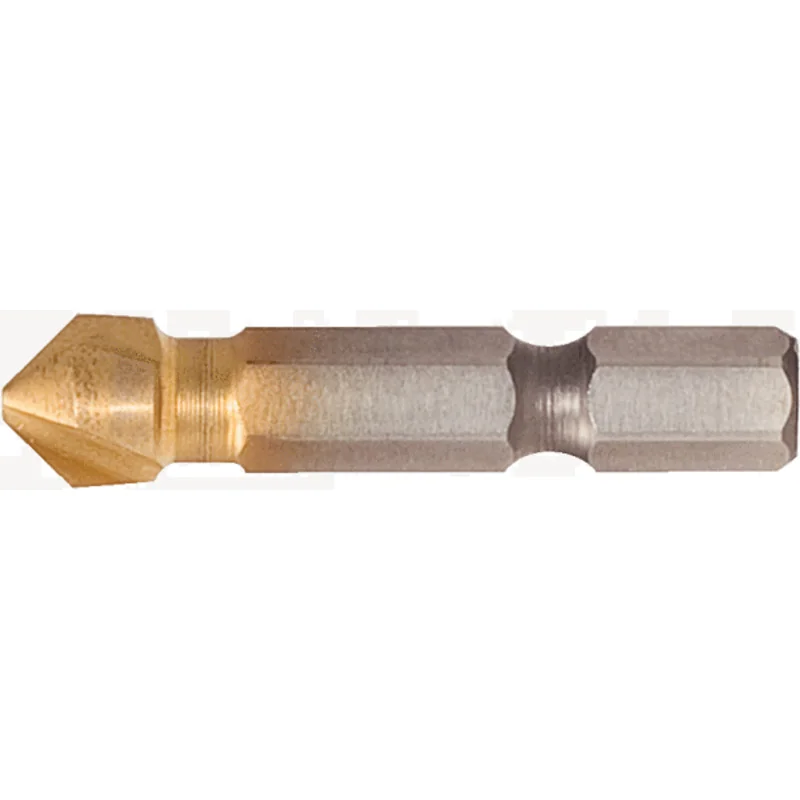 KS Tools - 3360328 - 1/4 Inch HSSTIN Cone and Deburrer Bit, 90°, 10.4mm