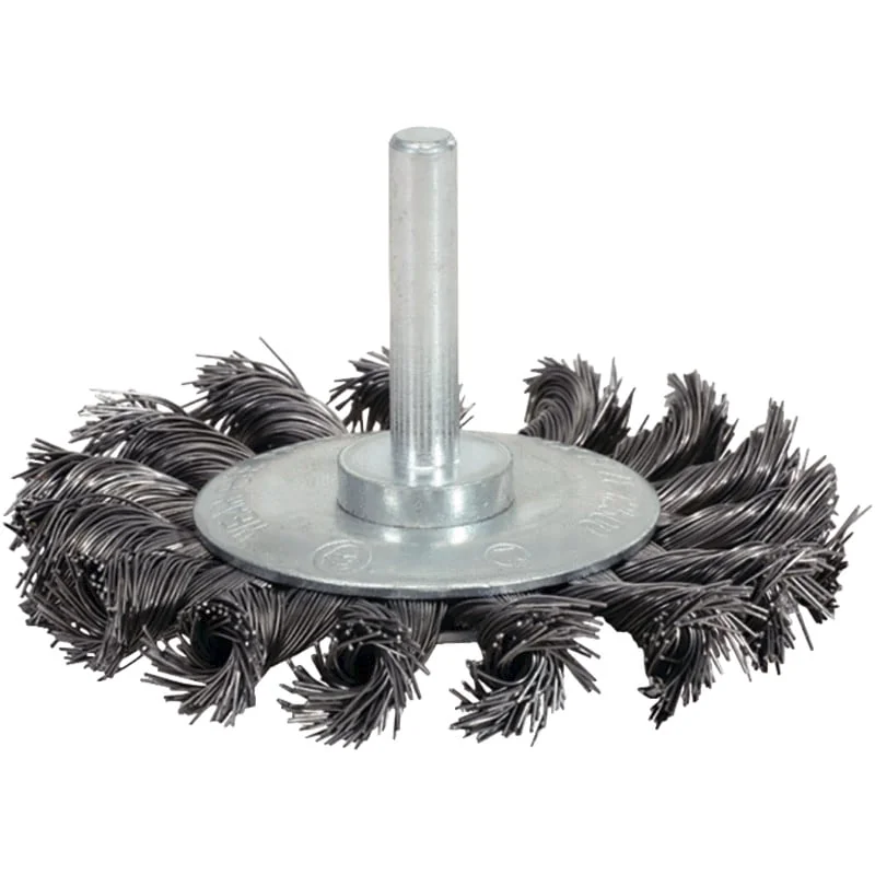 KS Tools - 3400038 - Round Steel Wire Brush, 0.3 mm, Diameter 75 mm