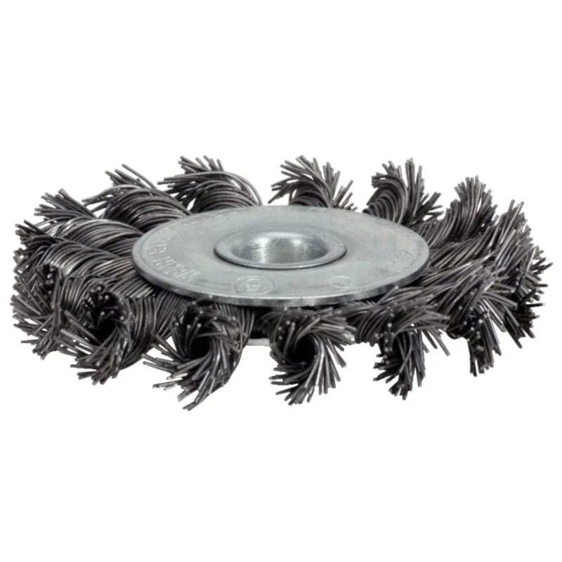 KS Tools - 3400043 - Round Steel Wire Brush, 0.5 mm, Diameter 125 mm