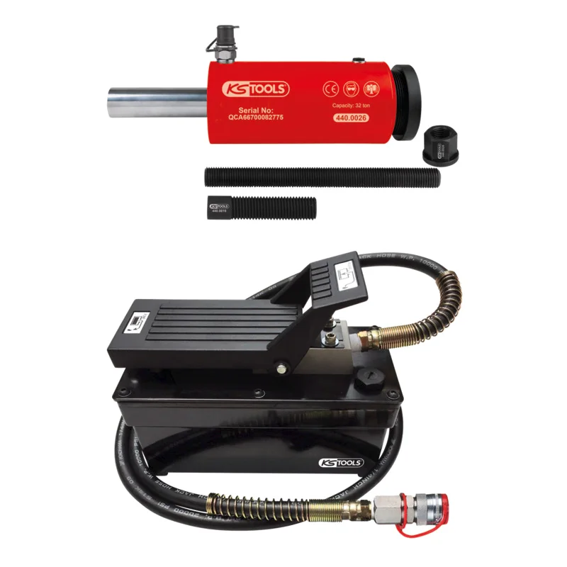 KS Tools - 4409996 - Hydraulic Unit 32t, With Air-Hydraulic Pump, 9
