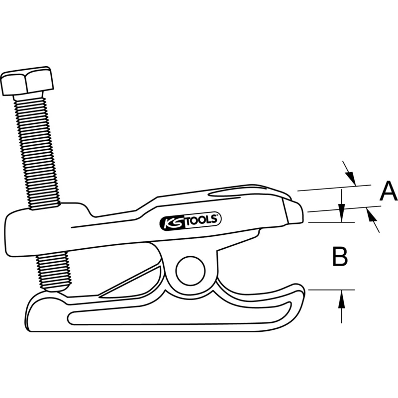 KS Tools - 4500051 - Universal Ball Joint Puller, Mechanical