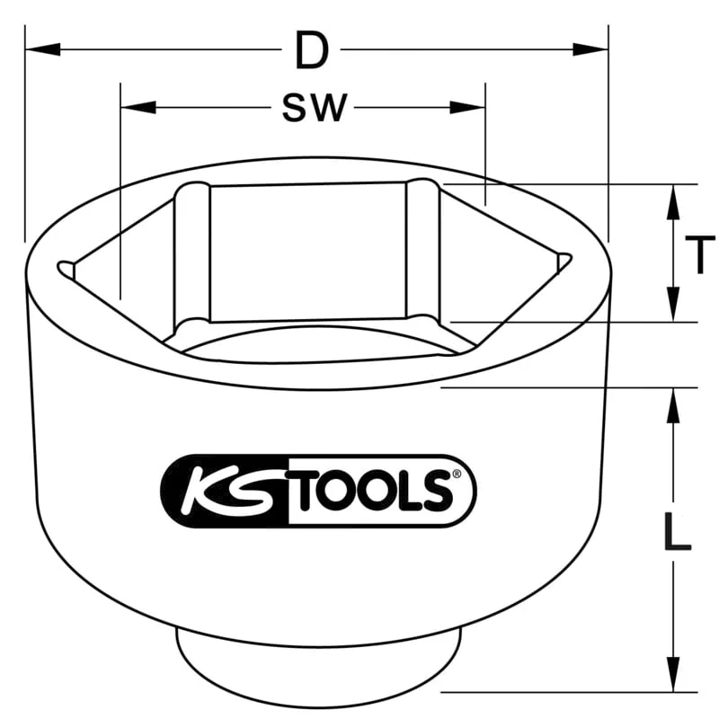 KS Tools - 4500215 - Axle Nut Socket