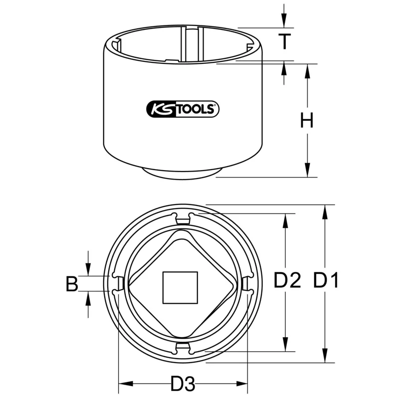 KS Tools - 4500235 - 3/4 Inches Scania Transmission Clutch Front