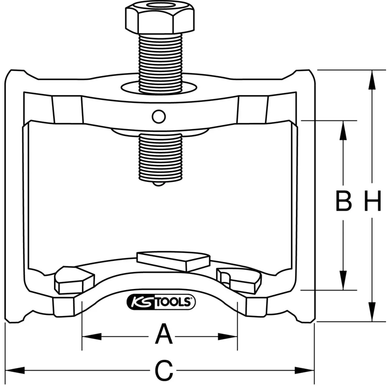 KS Tools - 4500305 - Brake Slack Adjuster Extractor, BPW, 160