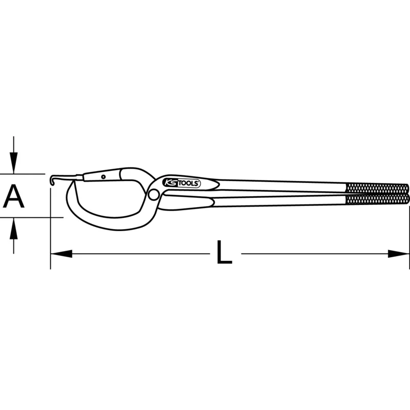 KS Tools - 4500320 - Commercial Vehicle Brake Spring Pliers