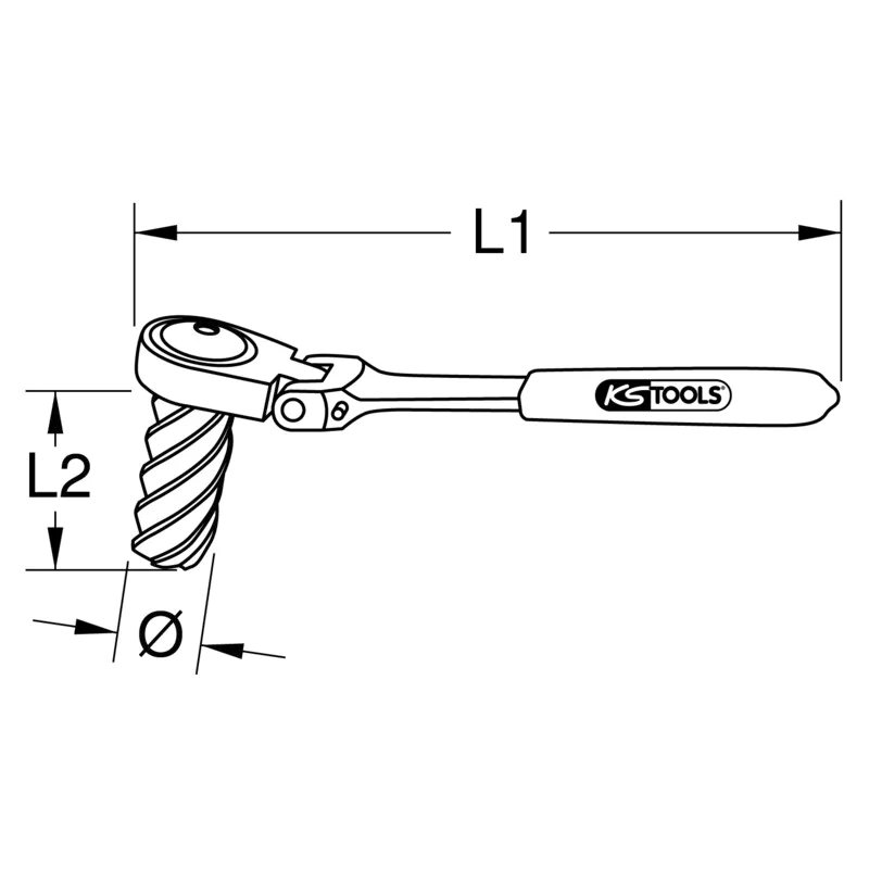 KS Tools - 4500340 - ABS Reamer Commercial Vehicle Diameter 18x45 mm