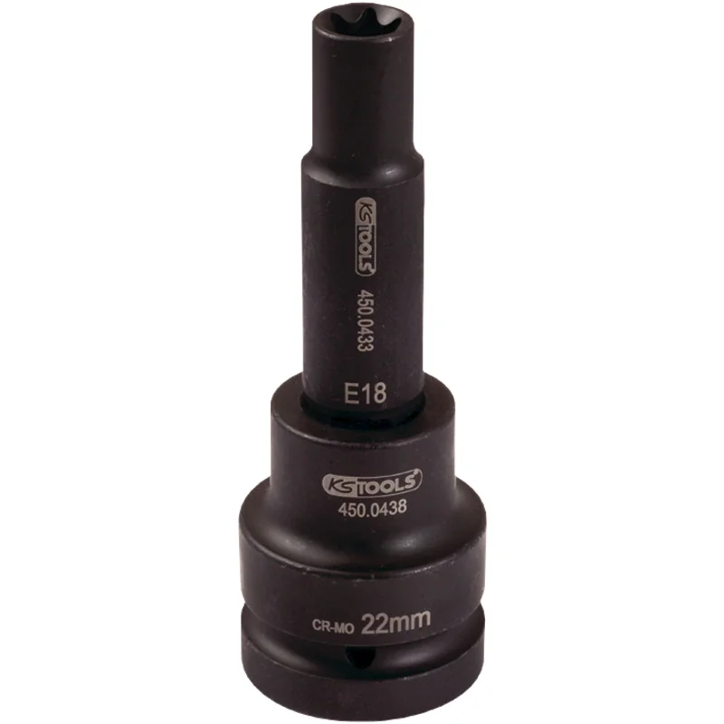 KS Tools - 4500451 - 3/4 Inch Impact Bit Socket For TX-E Screws