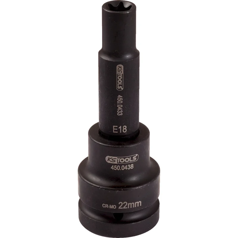 KS Tools - 4500454 - 3/4 Inch Impact Bit Socket For TX-E Screws