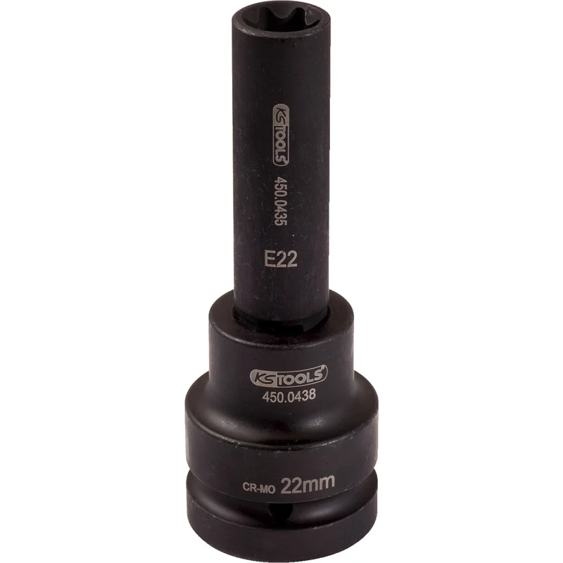 KS Tools - 4500483 - 1 Inch Impact Bit Socket, TX E, E22