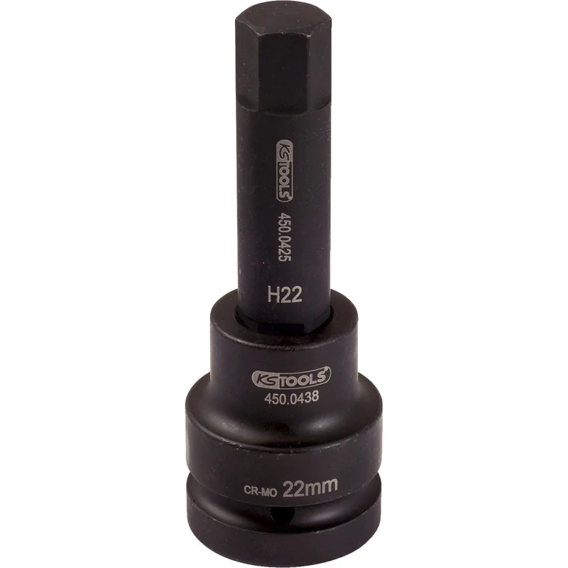 KS Tools - 4500496 - 1 Inch Impact Bit Socket, Hex, 30mm