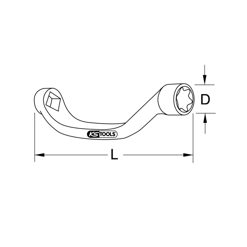 KS Tools - 4550016 - Cylinder Head Wrench MAN, 1/2 Inch, TX E20