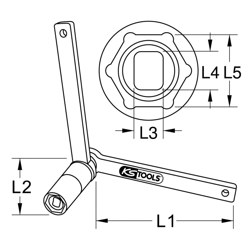 KS Tools - 4550090 - Volvo Truck Shock Absorber Upper Base
