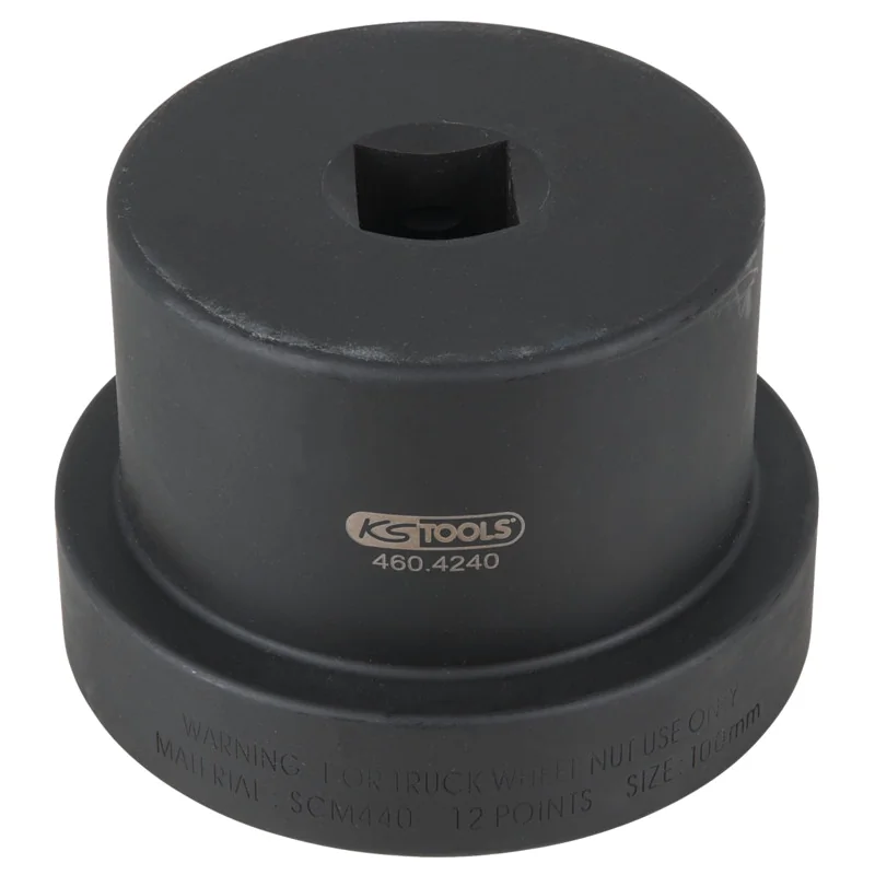 KS Tools - 4604240 - 1 Inch Axle Nut Wrench With Guide Collar, 12-Point