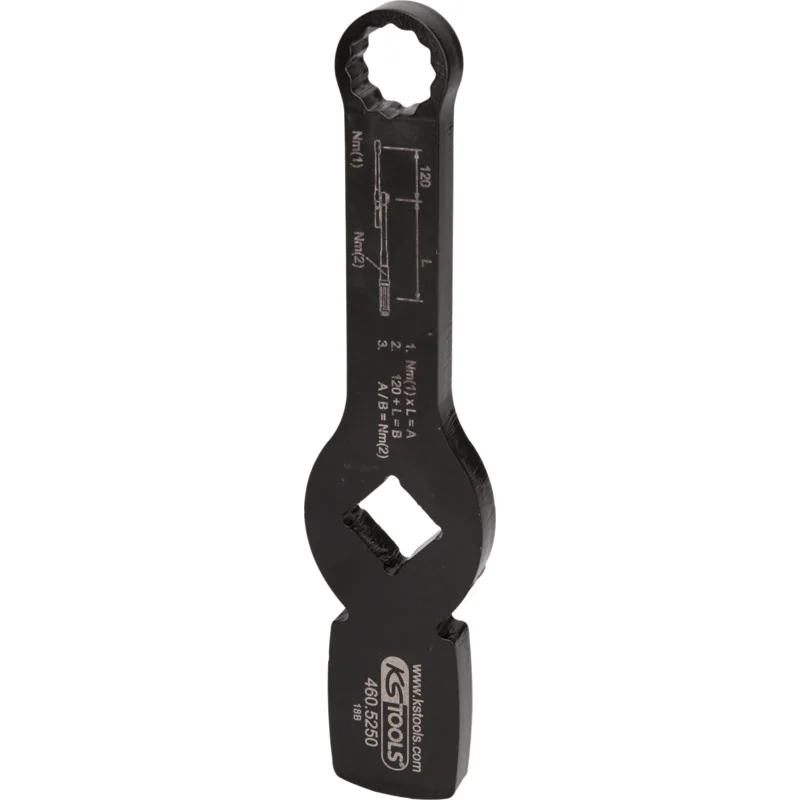 KS Tools - 4605250 - 3/4 Inch Impact Twelve-Point Wrench With 2 Striking Surfaces